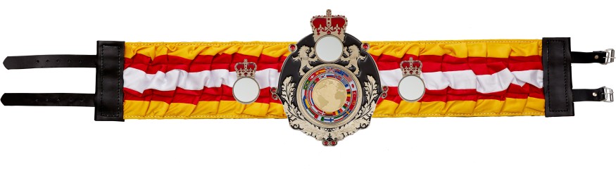 QUEENSBURY WORLD FLAGS SILK CHAMPIONSHIP BELT - QUEEN/B/FLAG/SILK - AVAILABLE IN 6 COLOURS